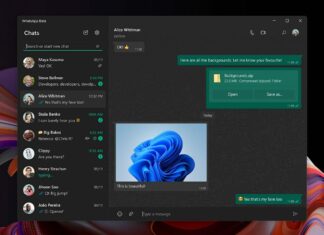 WhatsApp for Windows 11 with view once