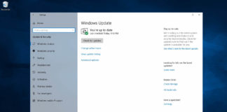 Windows 10 October 2018 Update page