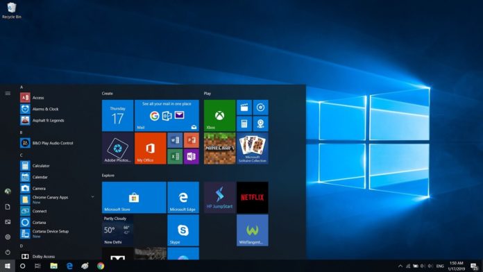 Windows 10 Start Menu