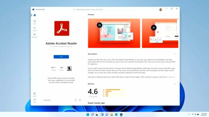 Windows 11 Store apps page